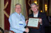 TuesAwardsLunch-CR-IEEEAStdsMedallion-PHopkinson,DPlatts.JPG (392130 bytes)